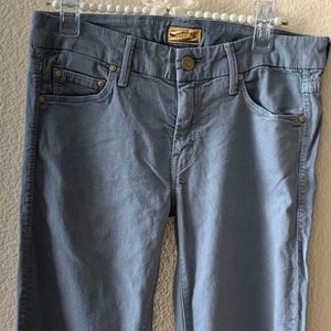 Mother The Looker Powder Blue Glimmer Pants Size 27